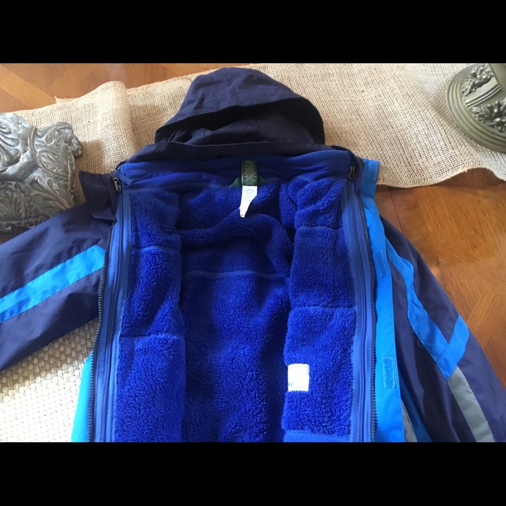 Kids LL Bean 3 in one parka size small/8